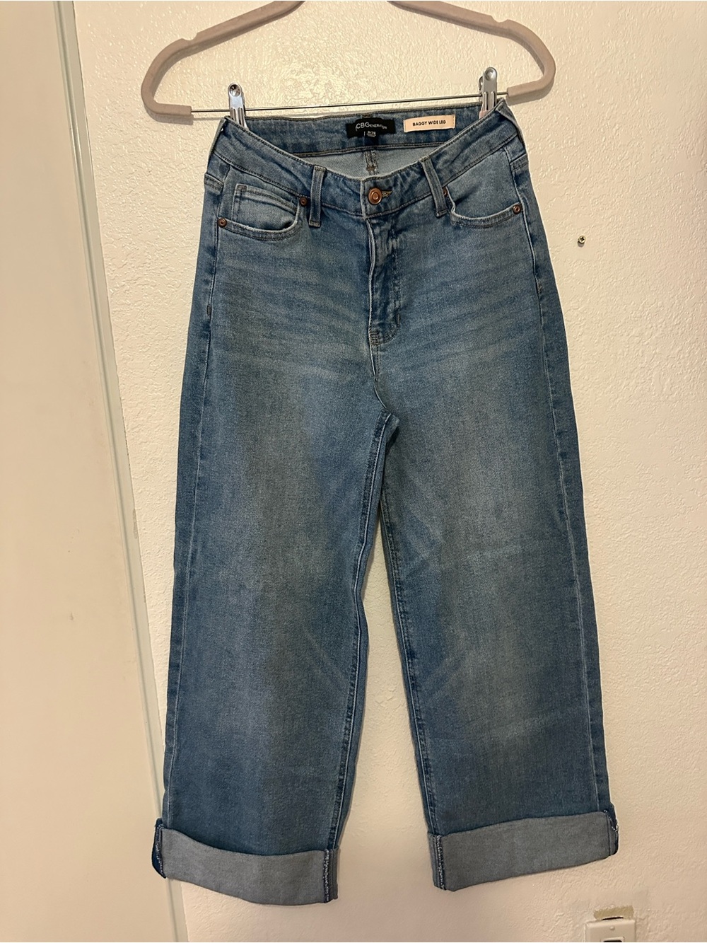 BCBGeneration Boyfriend Crop Jeans in Medium Blue Wash